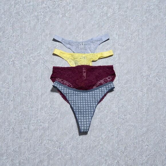 Victoria's Secret Other - Victorias Secret Panties 4 Pack | PINK | New With Tags | Thong/String | High Leg